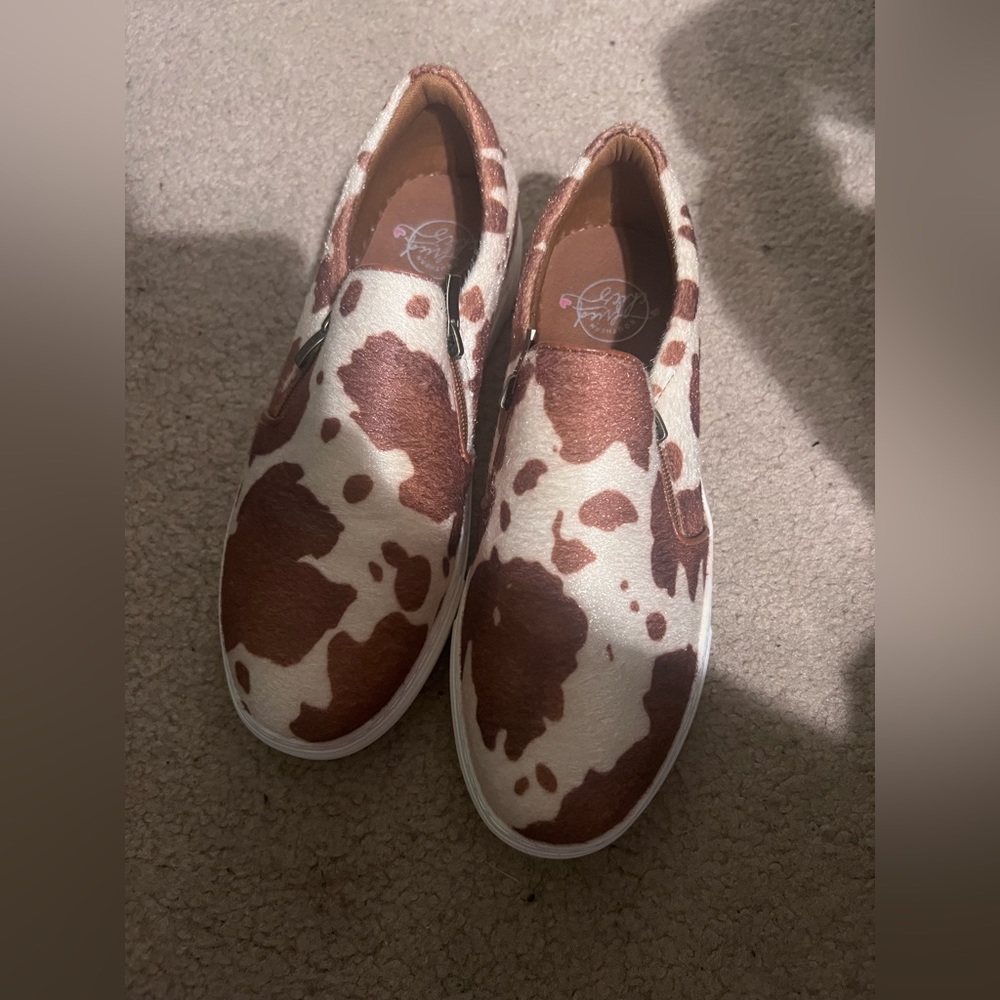 Cow Print Sneakers